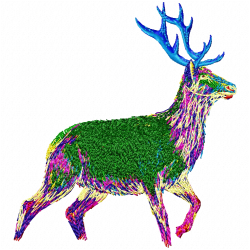 Gazelle Embroidery Design 5